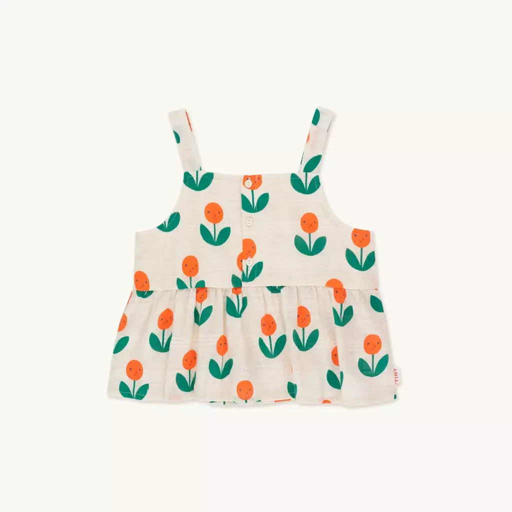 Blusa de tirantes Peonies TINYCOTTONS