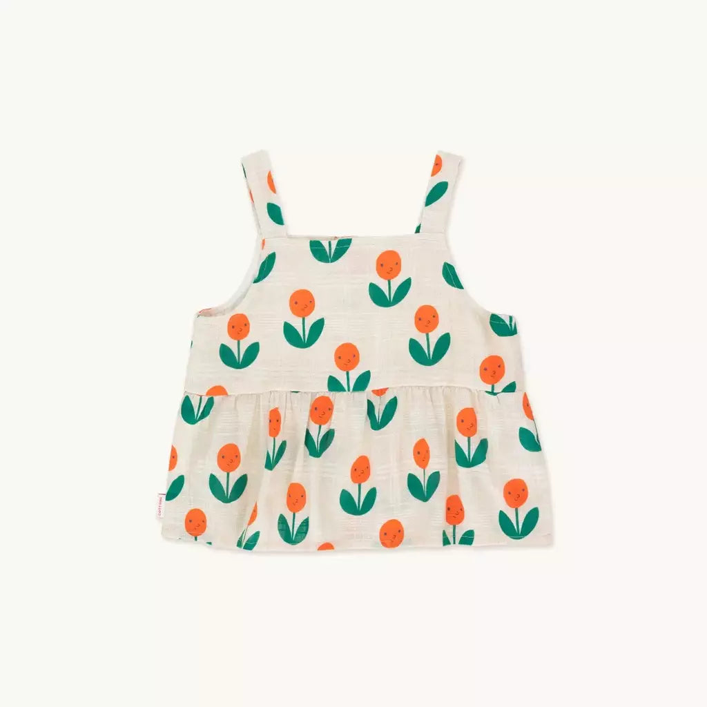 Blusa de tirantes Peonies TINYCOTTONS