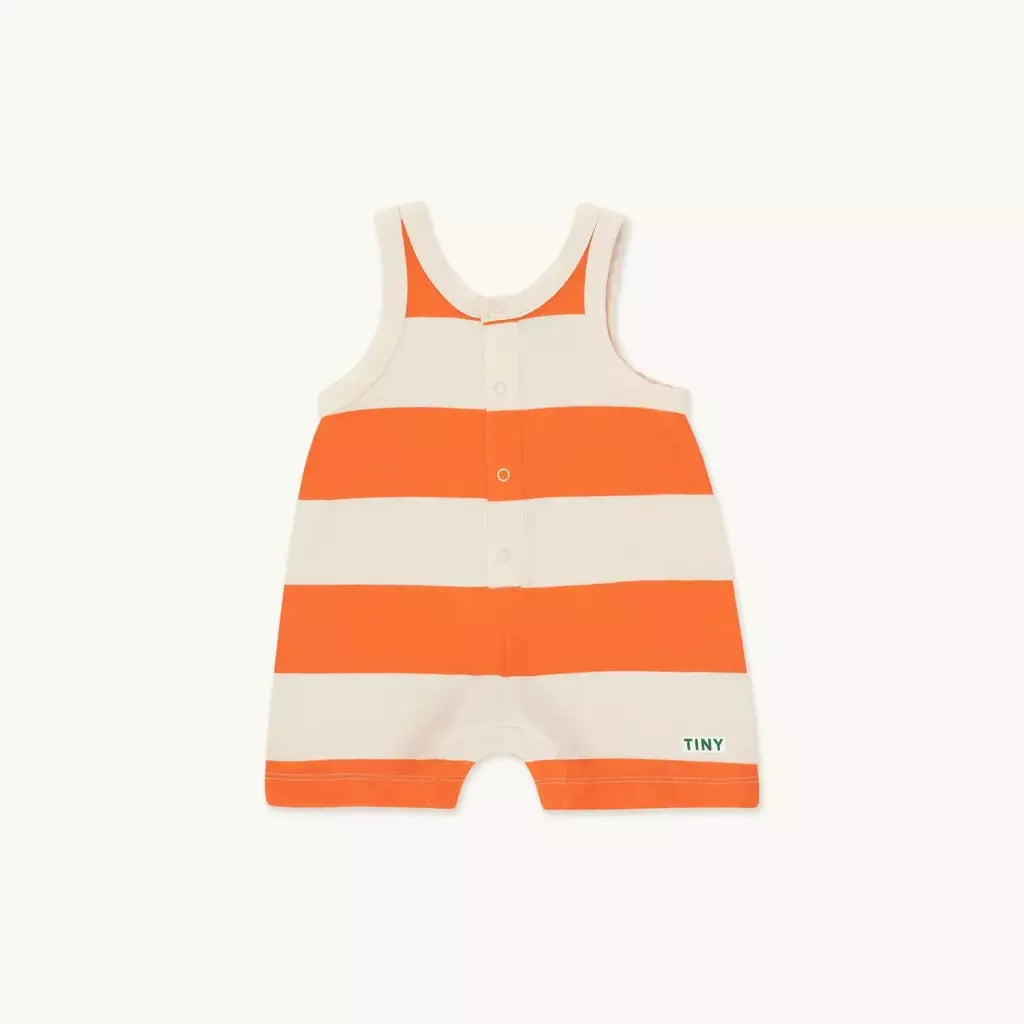 Pelele de rayas naranja TINYCOTTONS