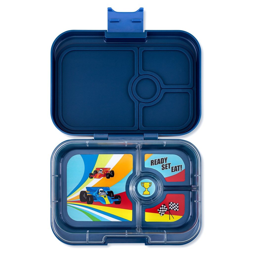 Fiambrera Yumbox Panino 4C-Montecarlo Blue + Race Cars YUMBOX