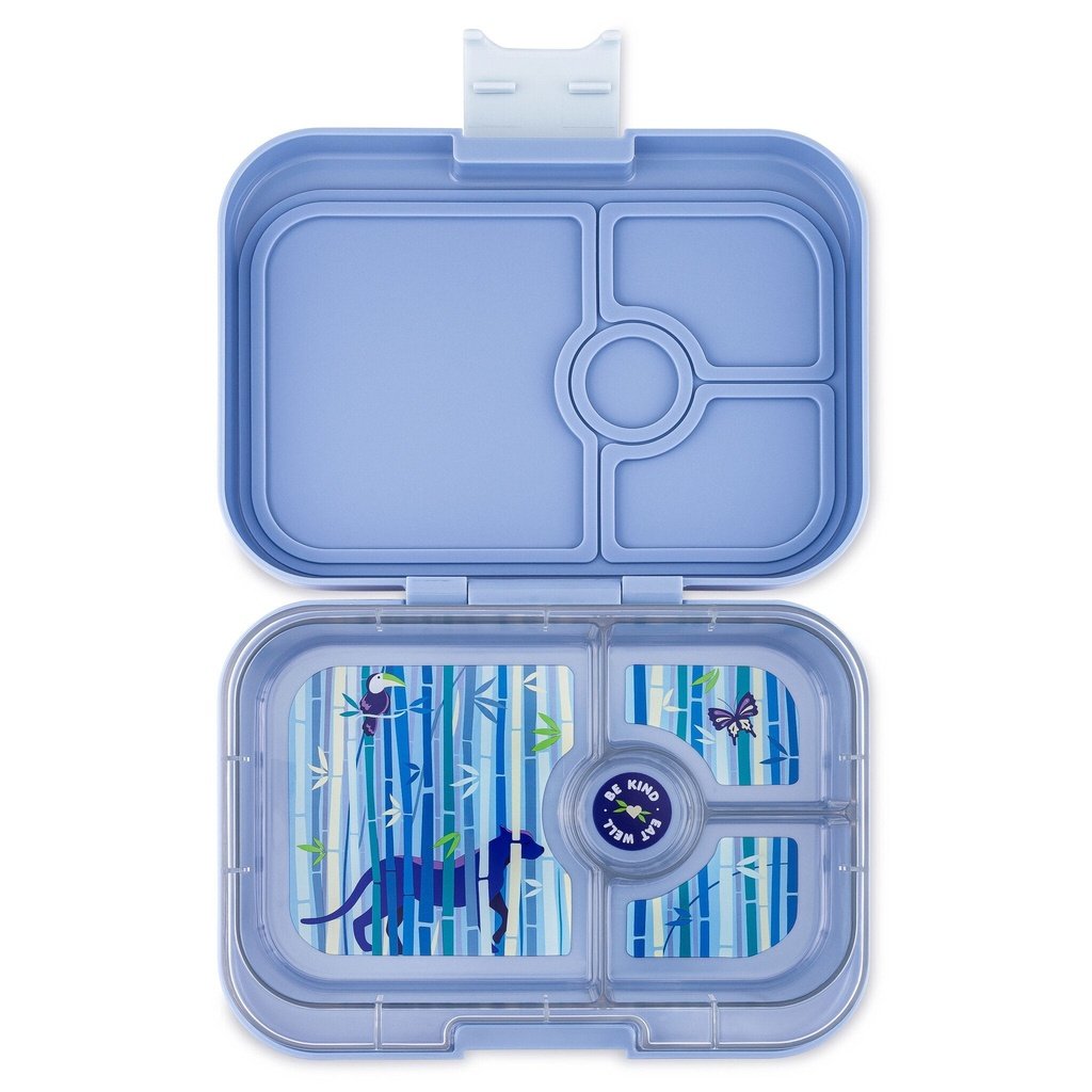 Fiambrera Yumbox Panino 4C - Hazy Blue + Panther YUMBOX