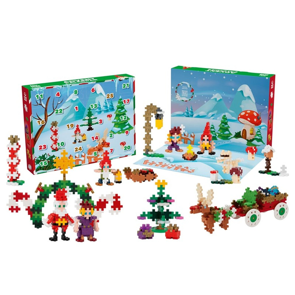 Calendario de Adviento Rojo 600 pcs PLUS-PLUS 5+ años