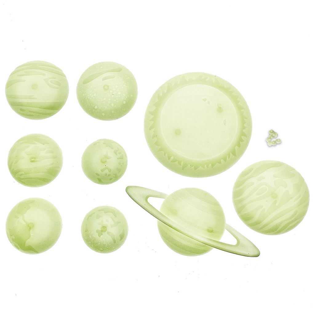 Sistema Solar 3D Brillante en la oscuridad