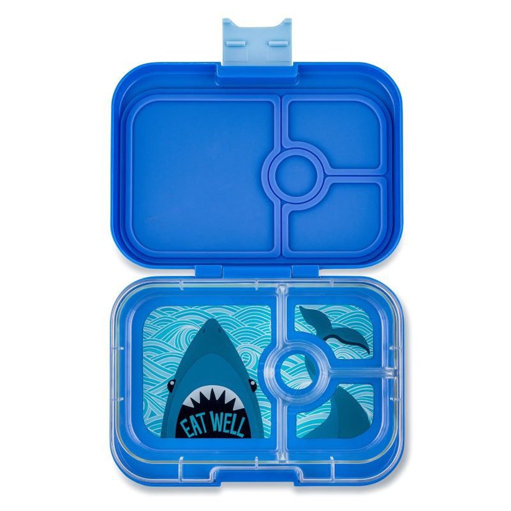 Fiambrera Yumbox Panino 4C-Surf Blue + Tiburón YUMBOX