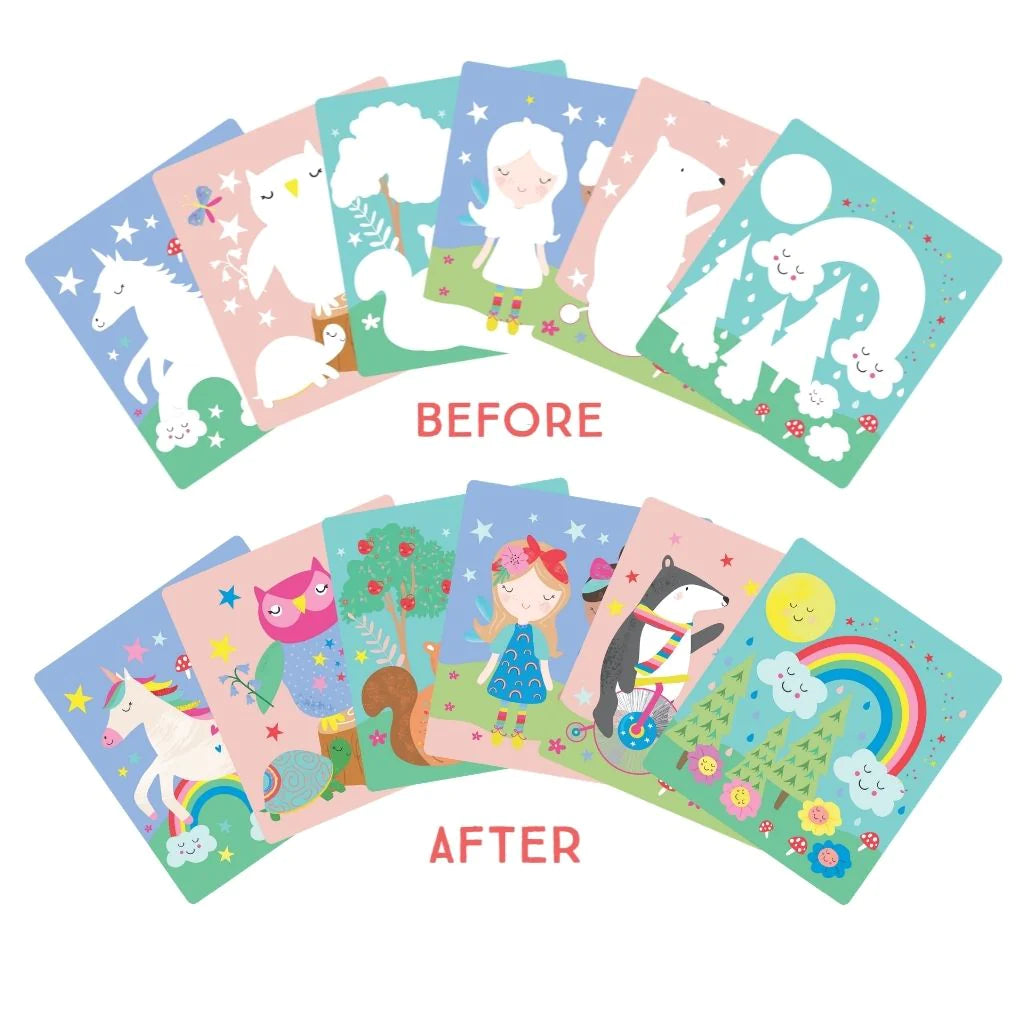 Bloc Espiral con bolígrafo de Agua Mágico - Rainbow Fairy