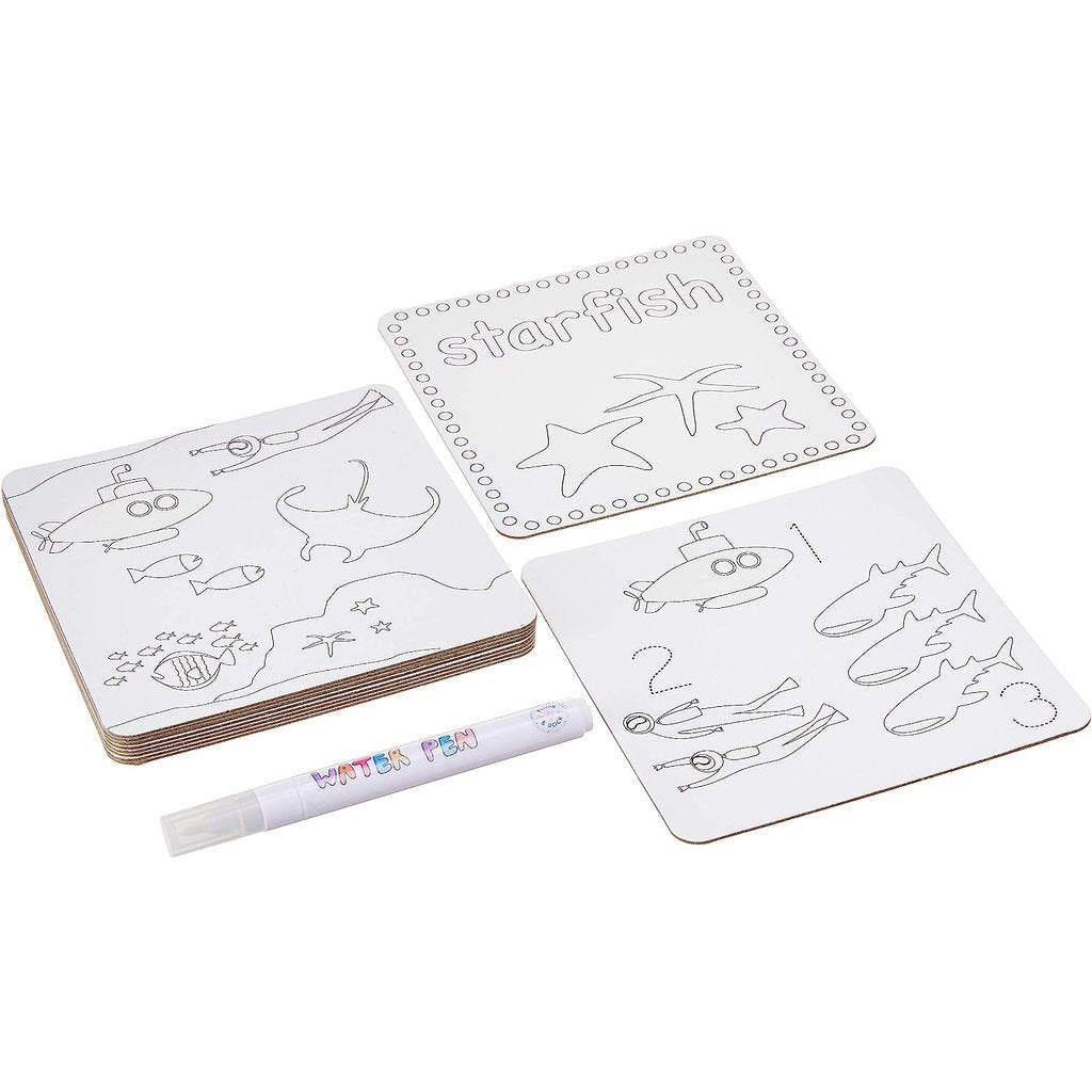 Bloc con bolígrafo de Agua Mágico - Deep Sea