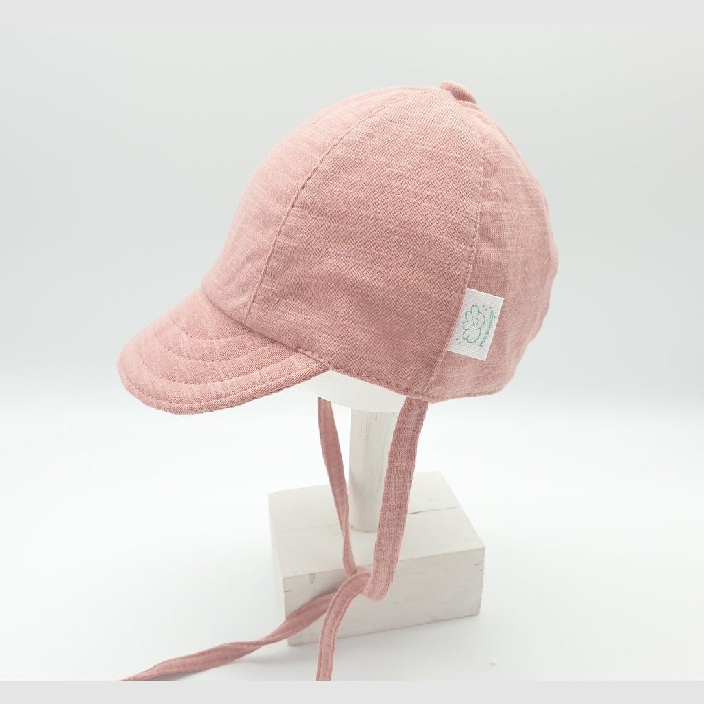 Gorra Bebé Baseball lisa de punto Rosa Viejo