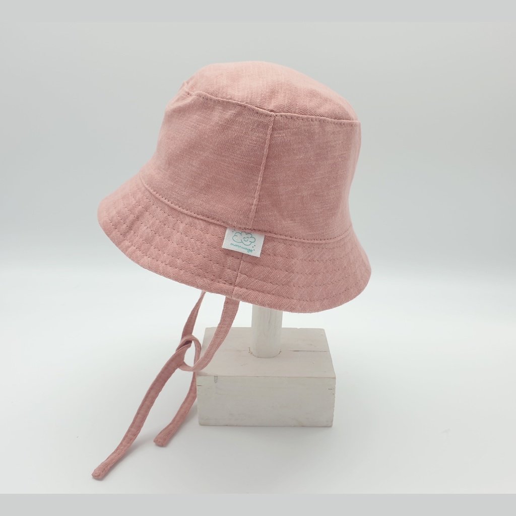 Gorro Bebé Tenis liso de punto Rosa Viejo