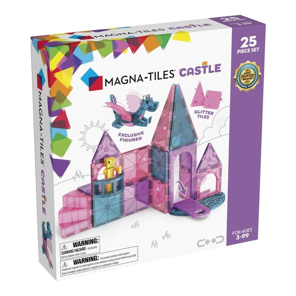 Magna-Tiles Castle - Juego de construcción magnético 3+ años
