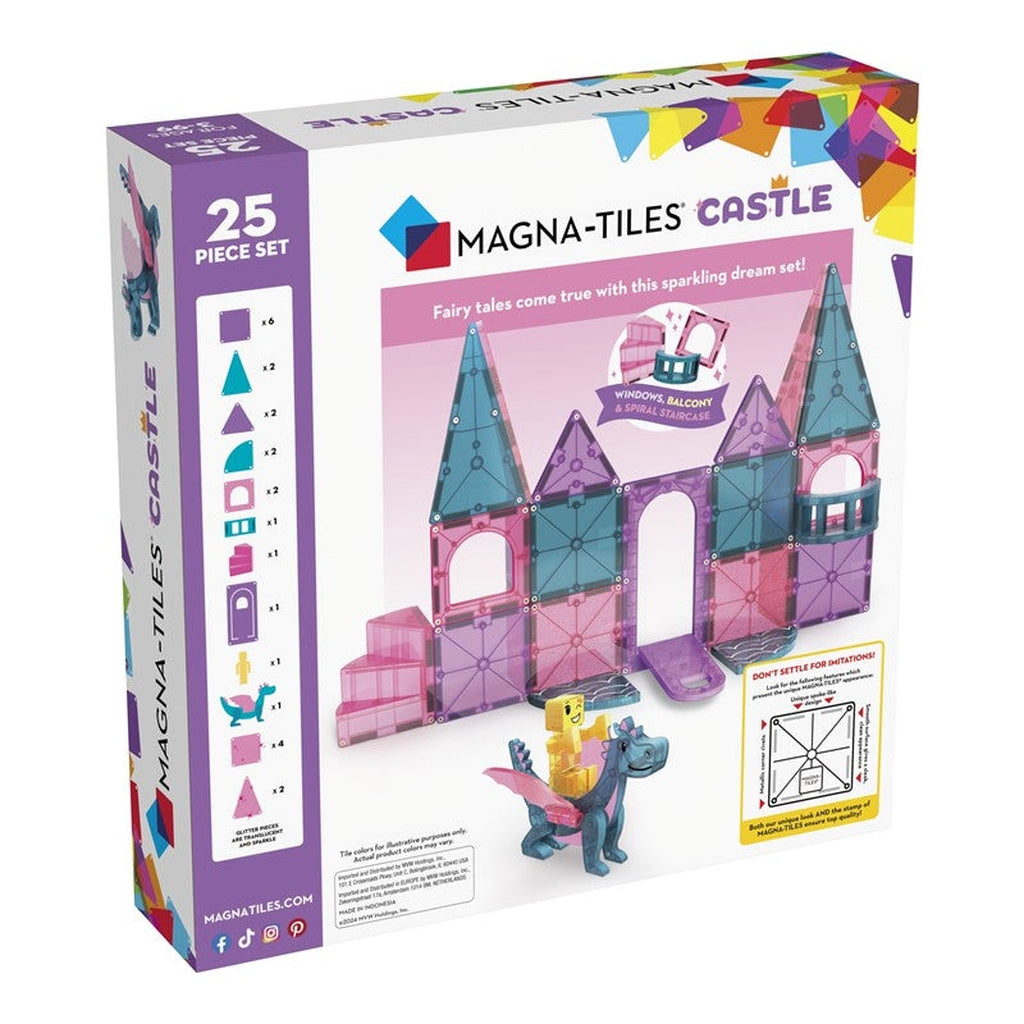 Magna-Tiles Castle - Juego de construcción magnético 3+ años