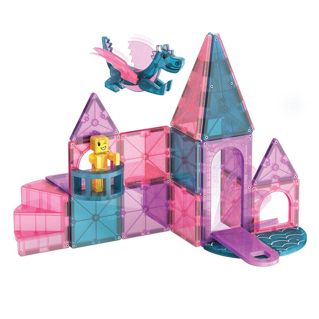 Magna-Tiles Castle - Juego de construcción magnético 3+ años