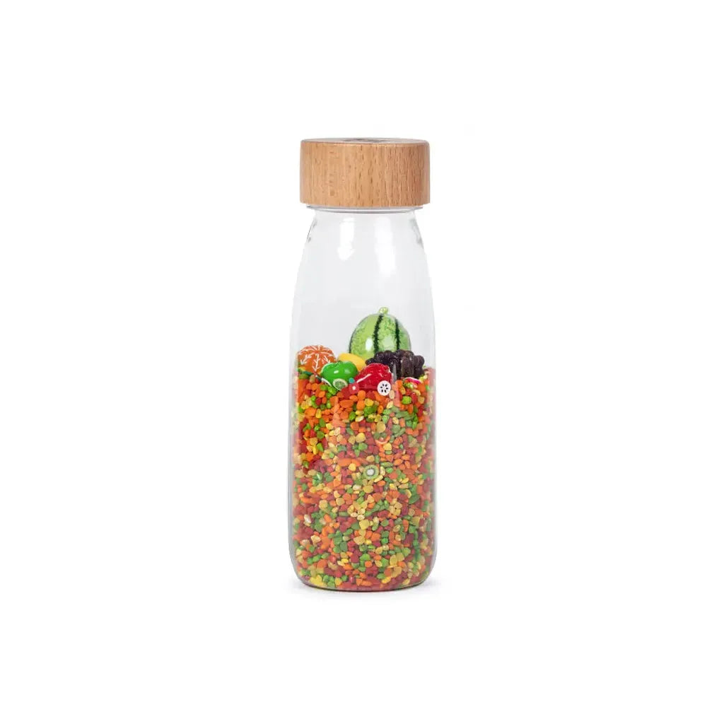 Botella Sensorial Learn Fruits PETIT BOUM