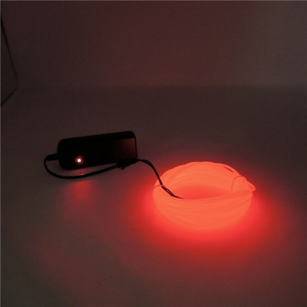 Luz de neón Red para disfraz