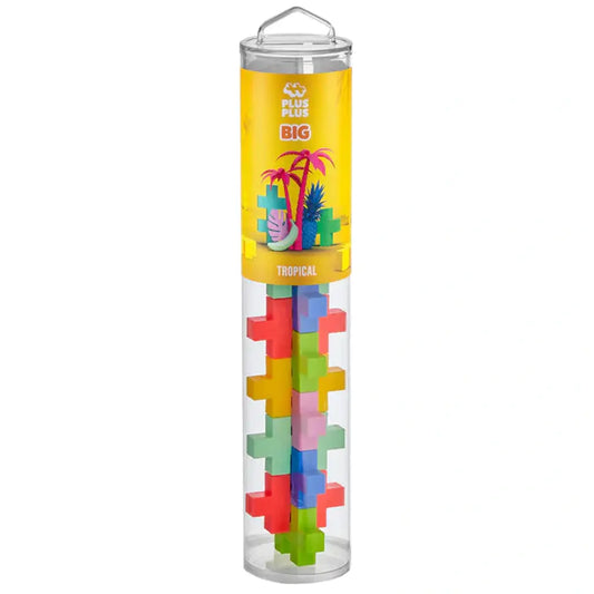 15 Piezas construcción Big 5 Tropical Mix PLUS-PLUS