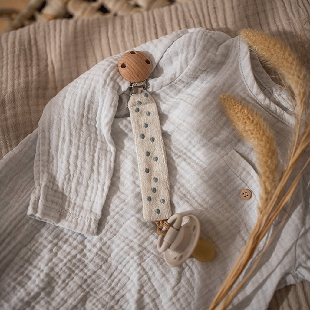 Sujeta chupetes Blanco AVA&YVES