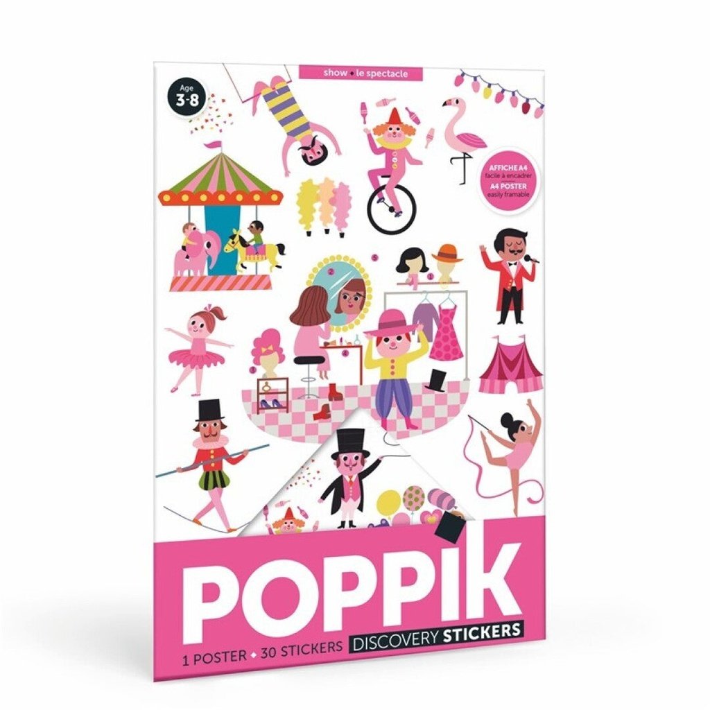 Mini Lámina de pegatinas - El Espectáculo POPPIK