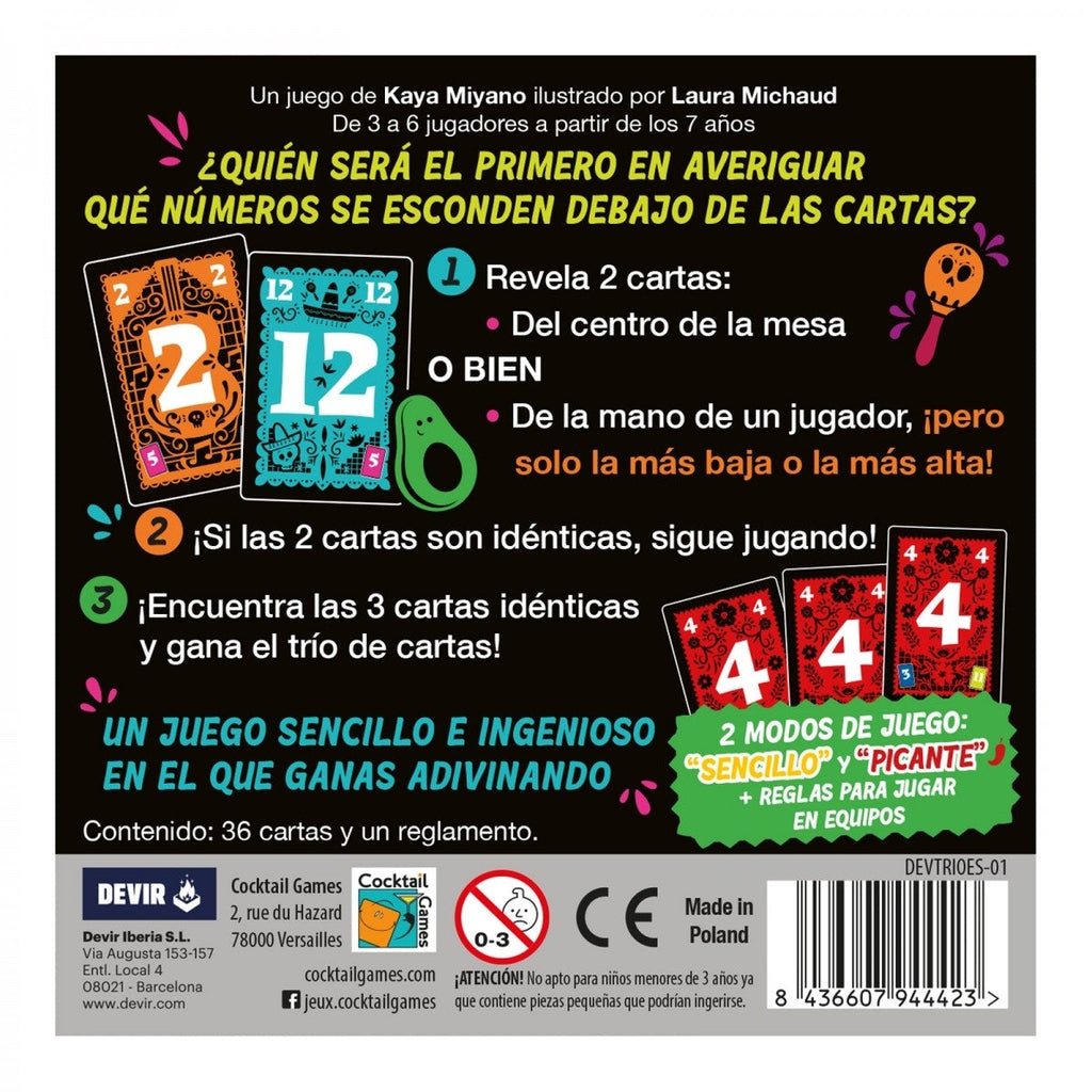 Trio - Juego de cartas 7+ años