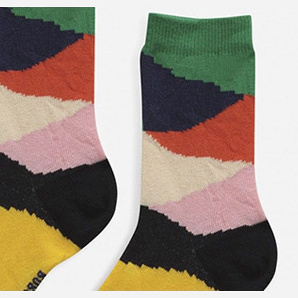 BOBO CHOSES - CALCETIN CORTO MULTI COLOR BLOCK