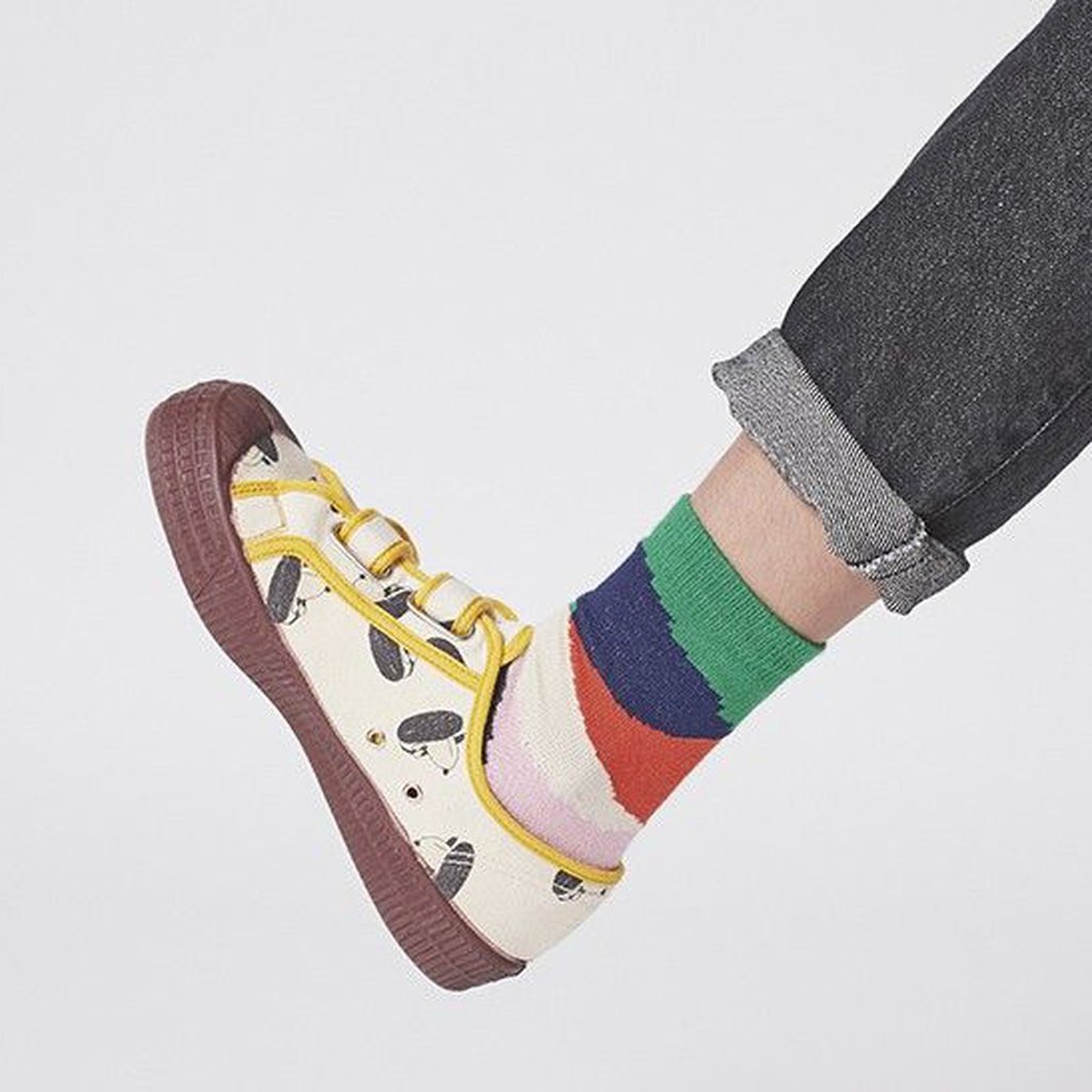 BOBO CHOSES - CALCETIN CORTO MULTI COLOR BLOCK