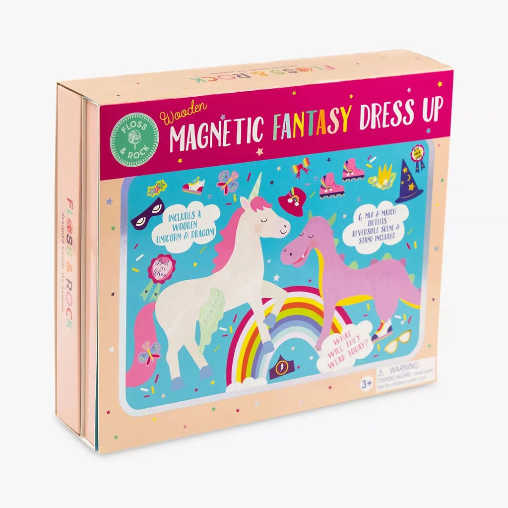 Vestidos Magnéticos con figura de madera - Unicornio FLOSS & ROCK