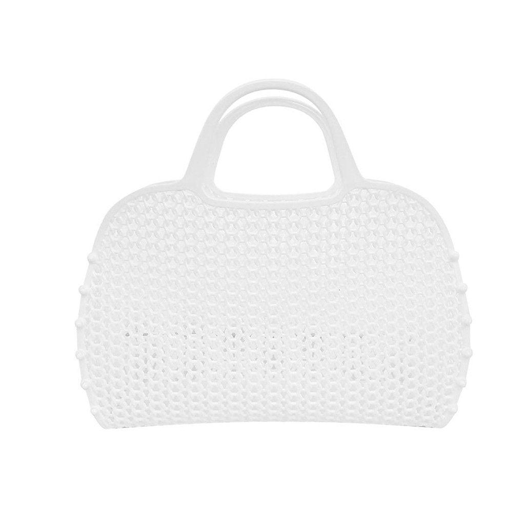 Bolso de plástico retro Blanco
