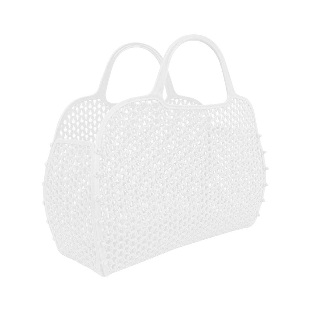 Bolso de plástico retro Blanco