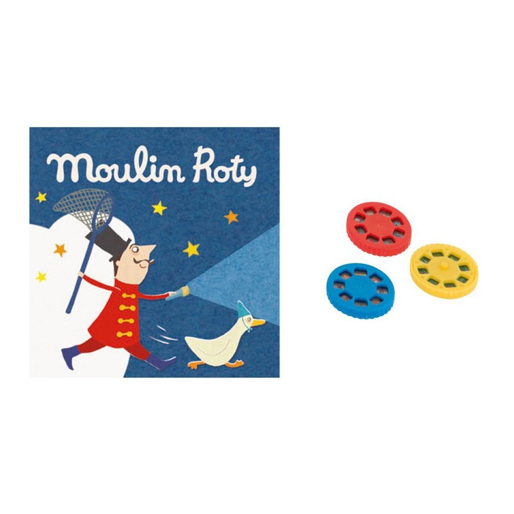 Caja con 3 discos para linterna proyector Les petits merveilles MOULIN ROTY