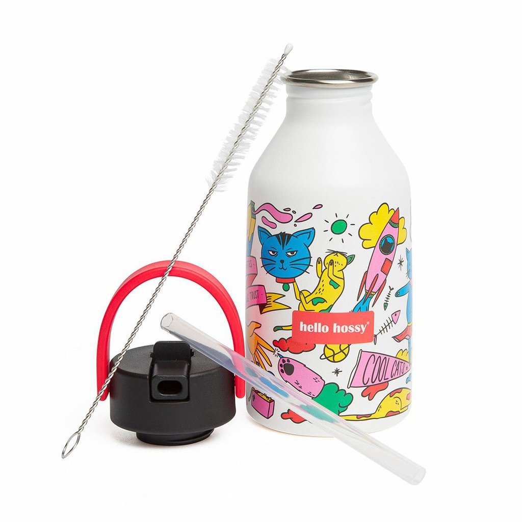 Botella acero inoxidable Cats HELLO HOSSY