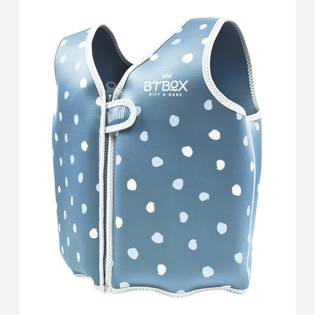Chaleco flotador aprendizaje lunares verde BTBOX