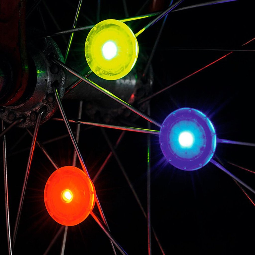 Adornos luminosos para radios bici