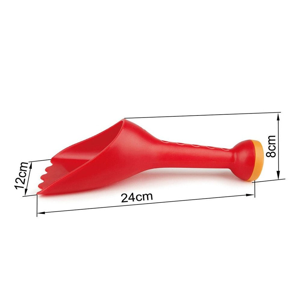 Pala cavadora y rociadora roja para la playa HAPE