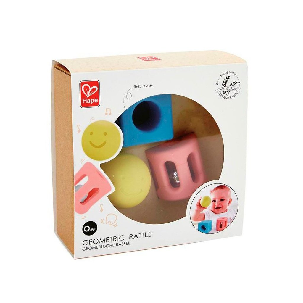 3 Sonajeros geométricos de arroz HAPE