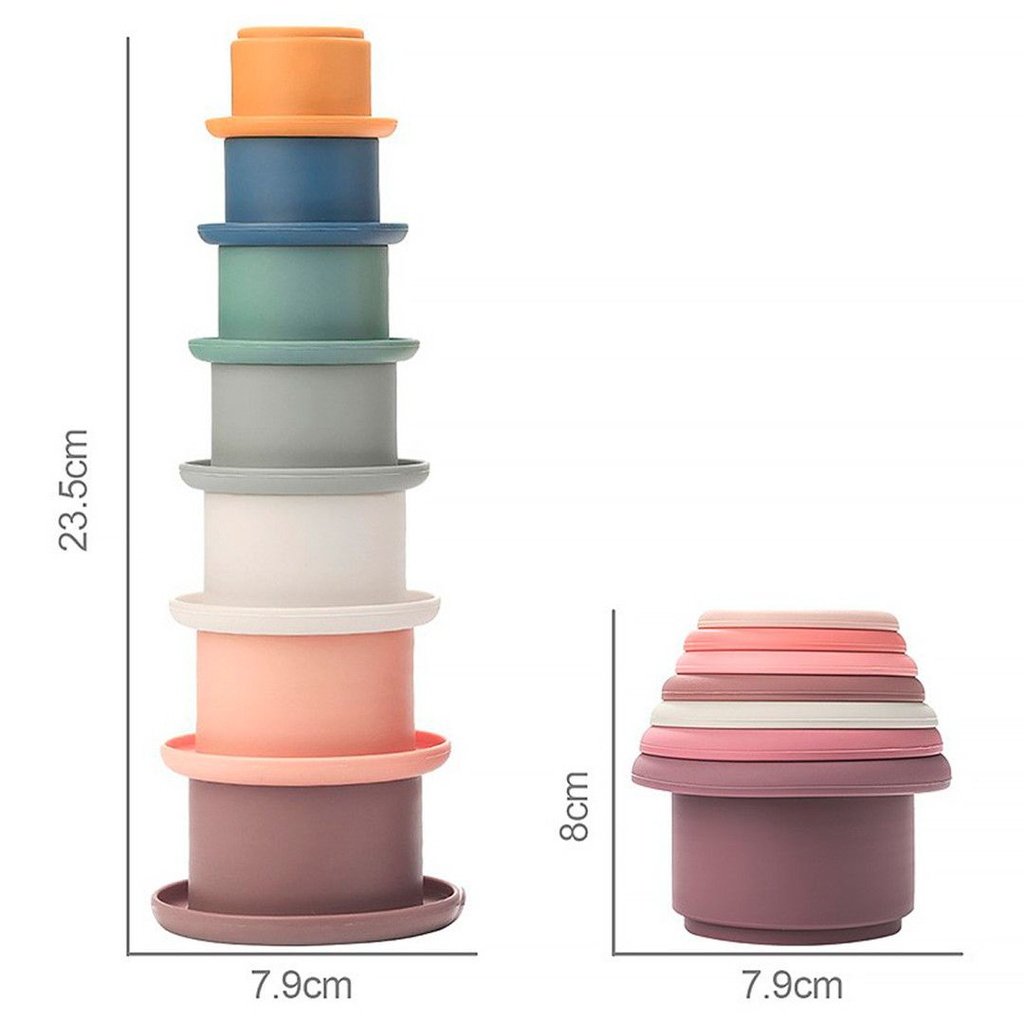 Vasitos apilables Light Color de silicona MIWIS