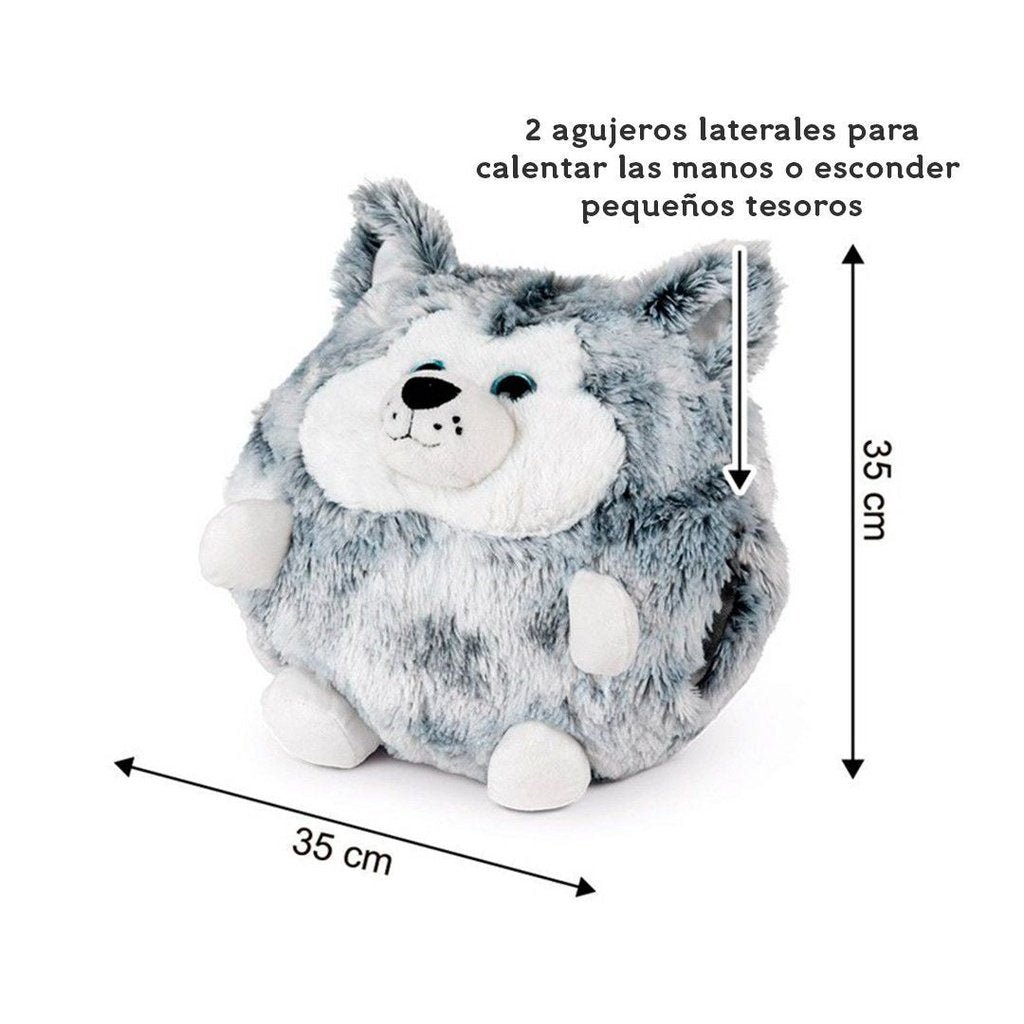Peluche calienta manos Bichobola Husky