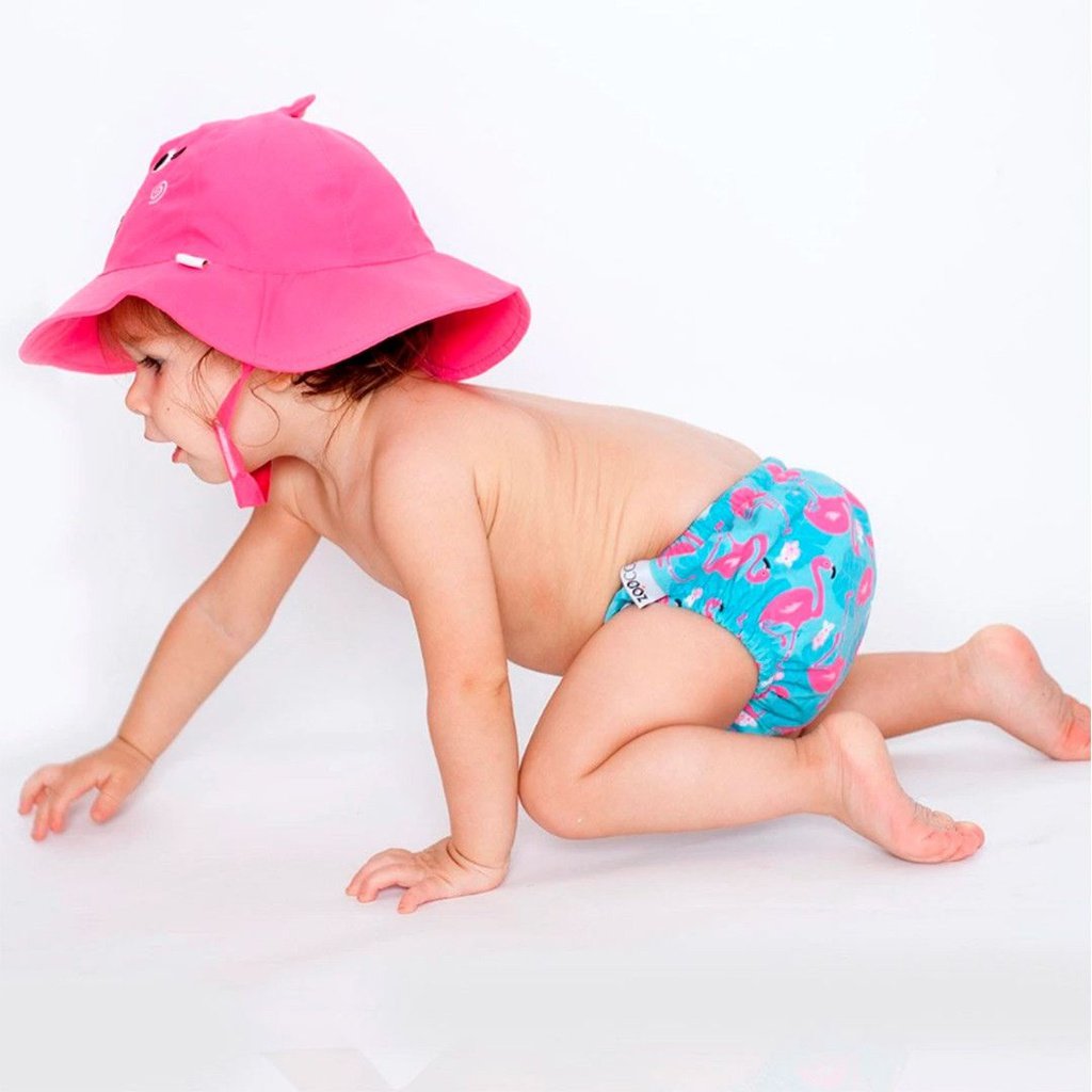 Bañador pañal y gorrito UPF 50 Flamenco ZOOCCHINI
