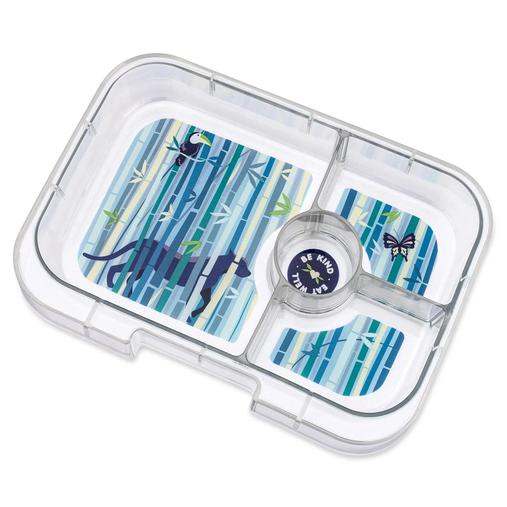 Fiambrera Yumbox Panino 4C - Hazy Blue + Panther YUMBOX