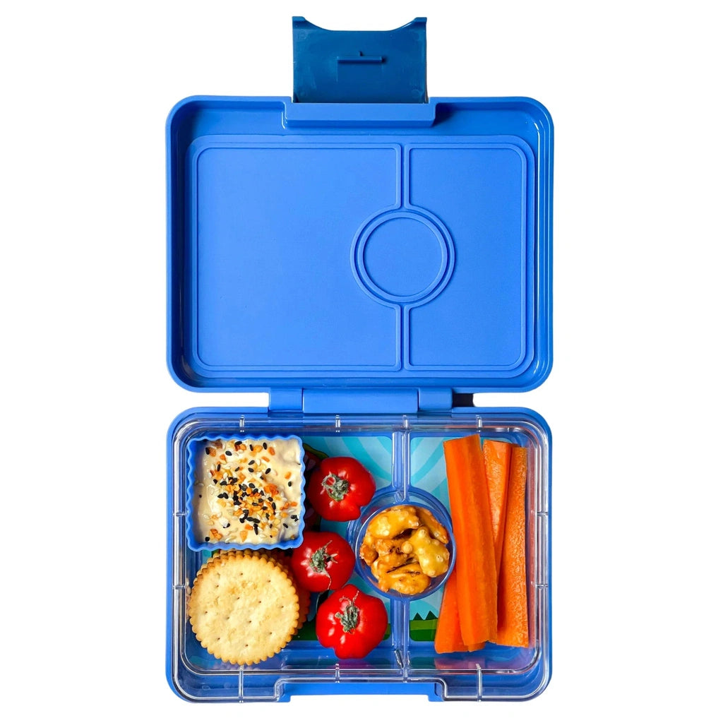 Fiambrera Yumbox Snack 3C - Surf Blue + Dinos YUMBOX