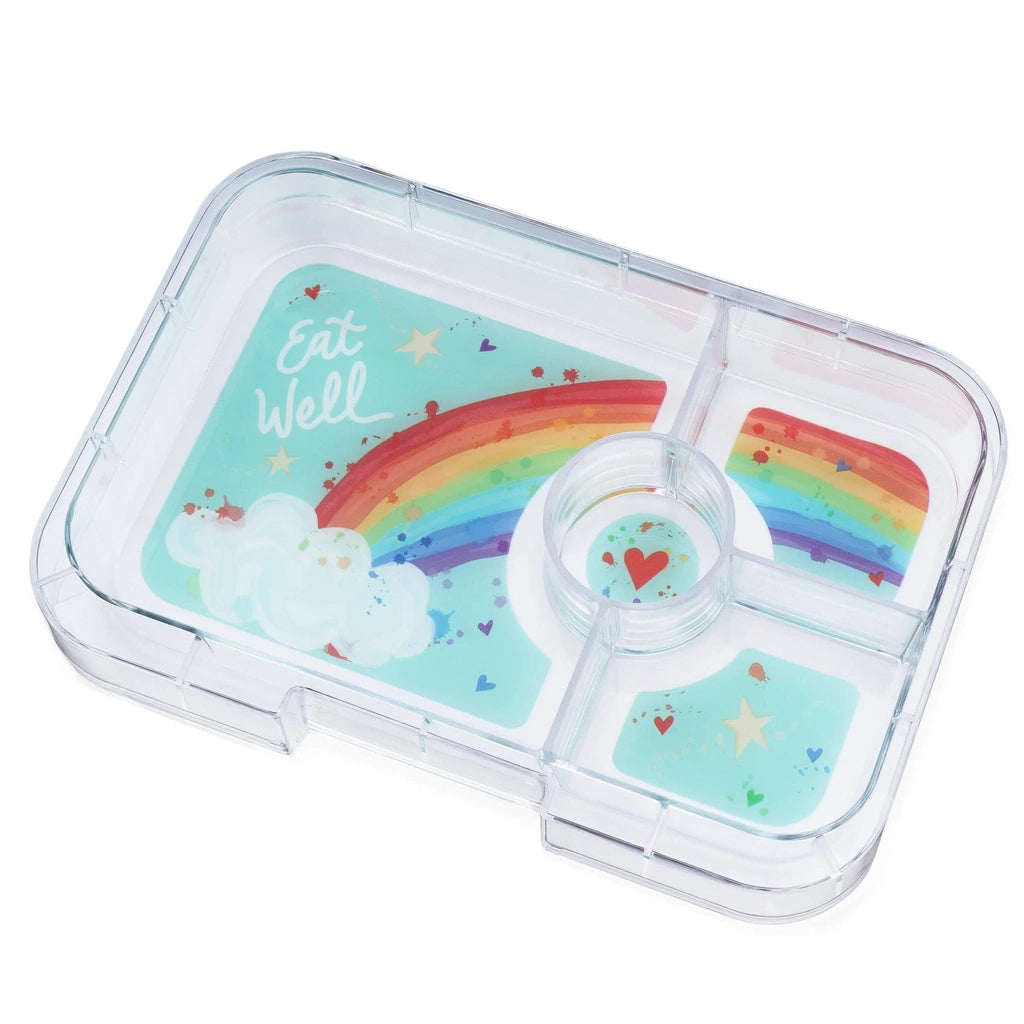 Fiambrera Yumbox Tapas 4C - Antibes Blue + Rainbow YUMBOX