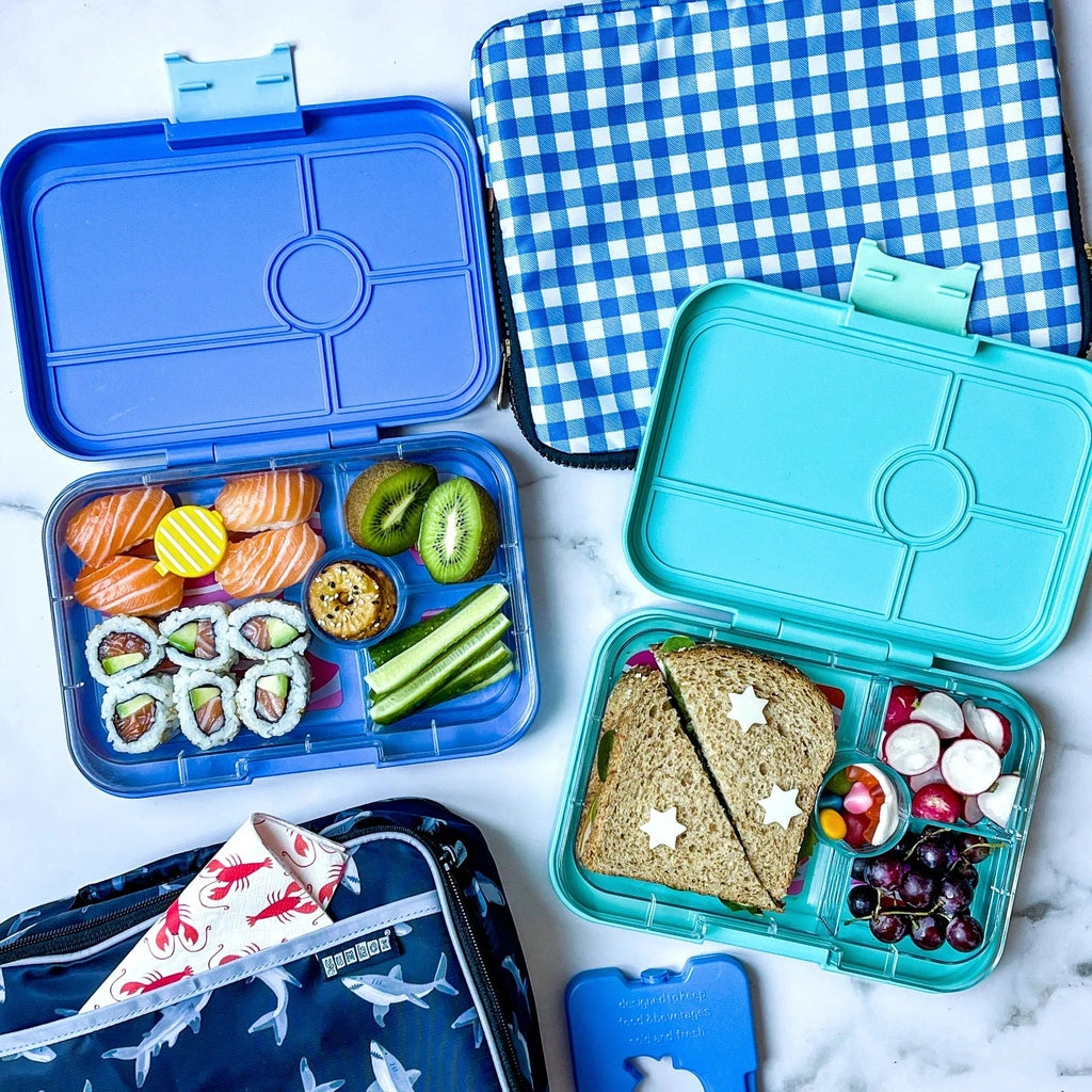 Fiambrera Yumbox Tapas 4C - Antibes Blue + Rainbow YUMBOX