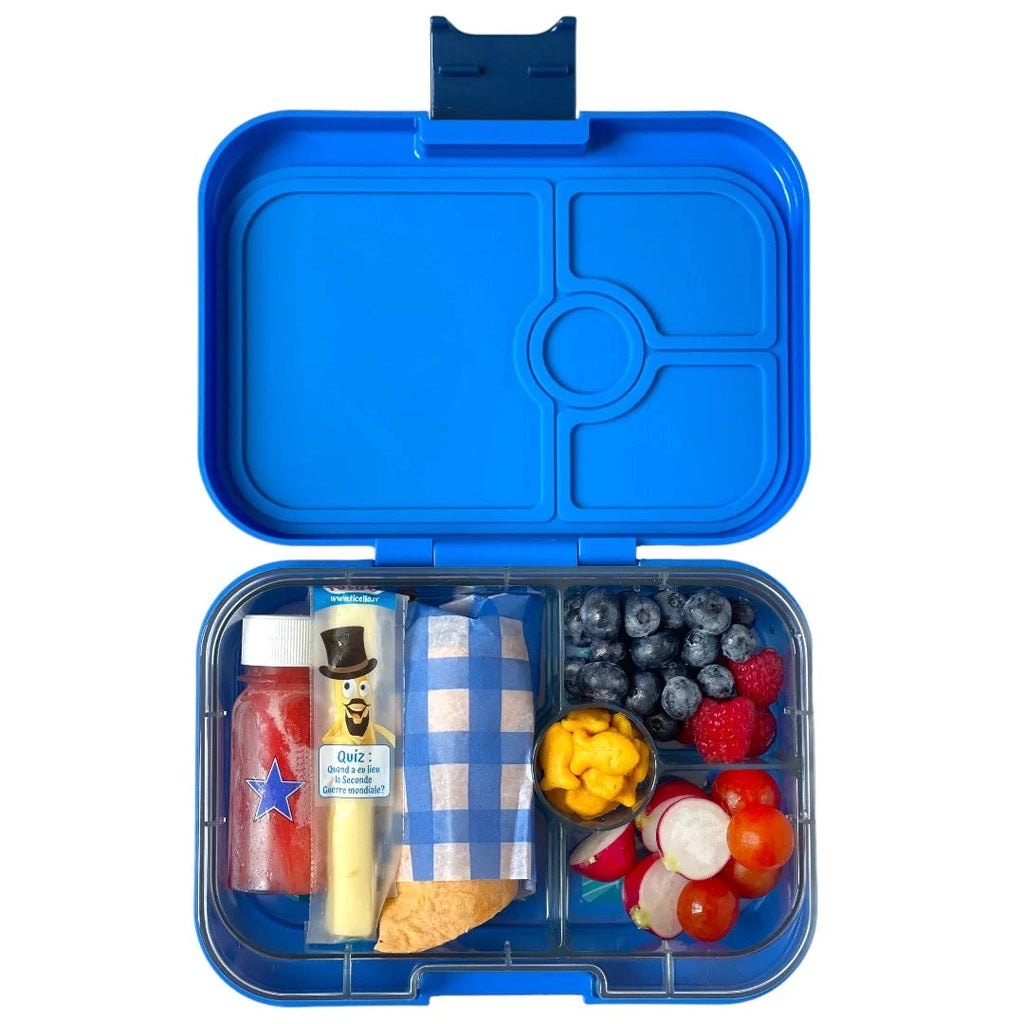 Fiambrera Yumbox Tapas 4C - Montecarlo Blue + Tiburón YUMBOX