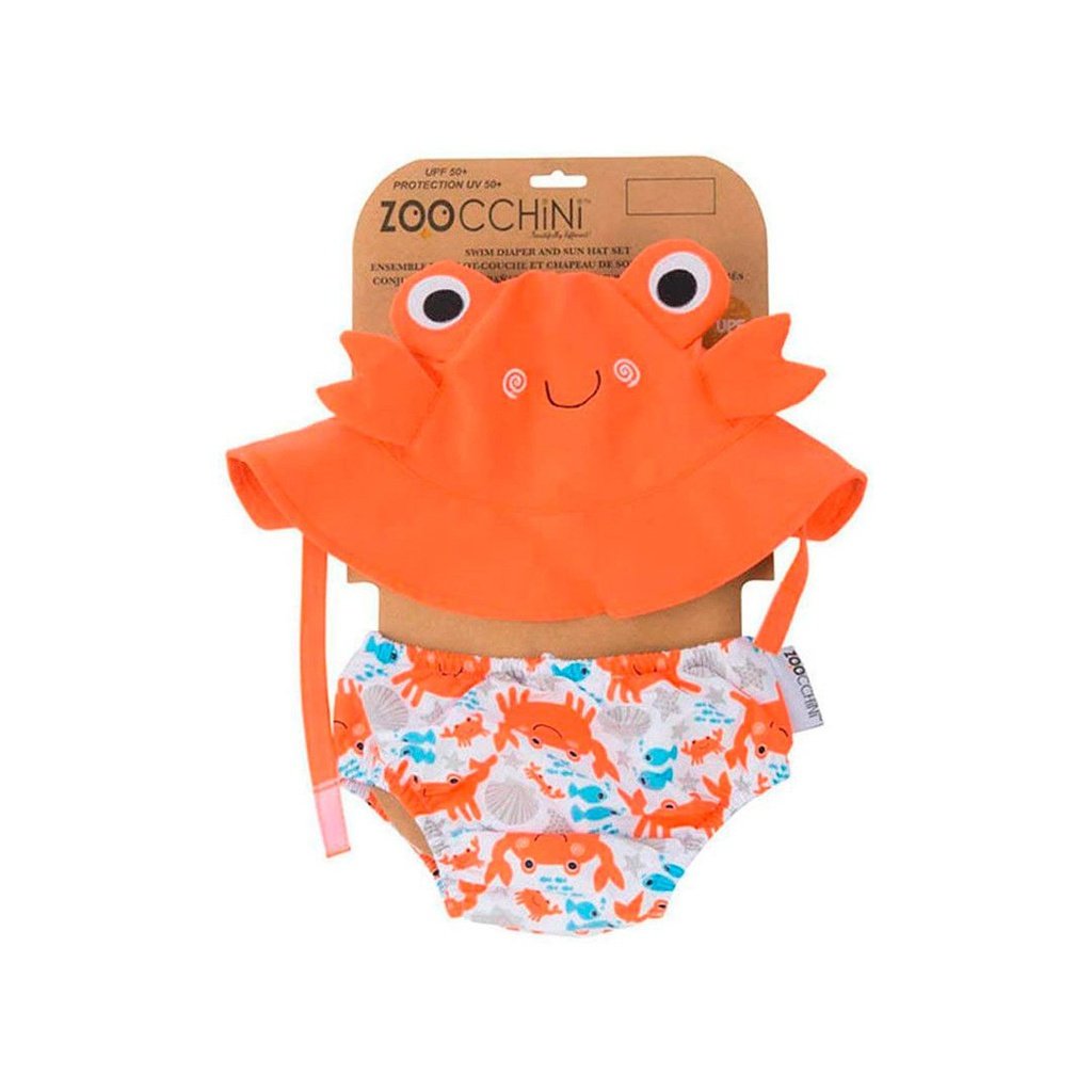 Bañador pañal y gorrito UPF 50 Cangrejo ZOOCCHINI