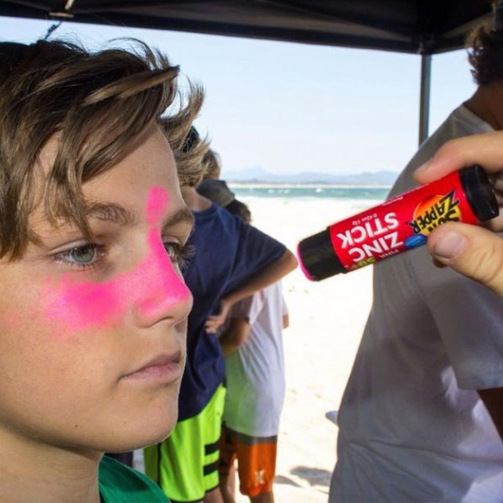 Protector solar de zinc color rosa SUN ZAPPER