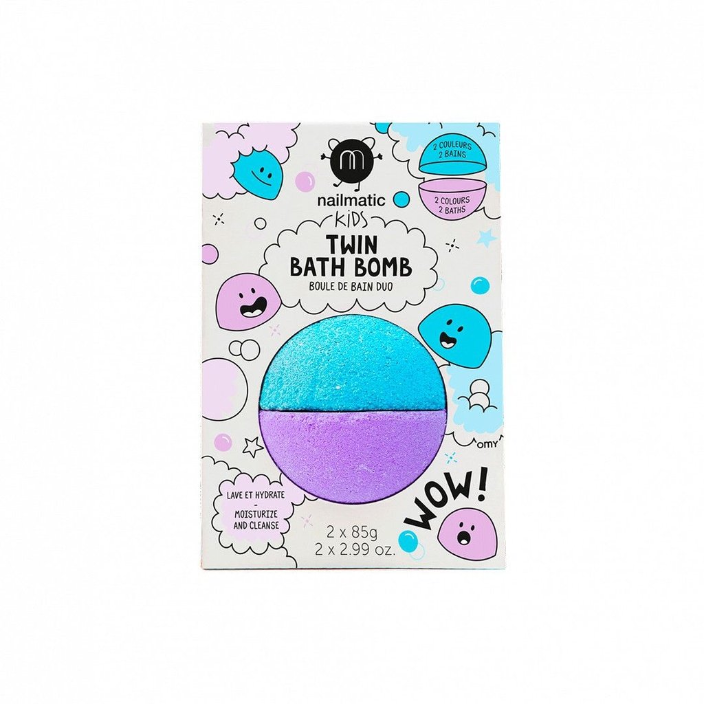 Bomba de baño 2 colores azul y lila NAILMATIC