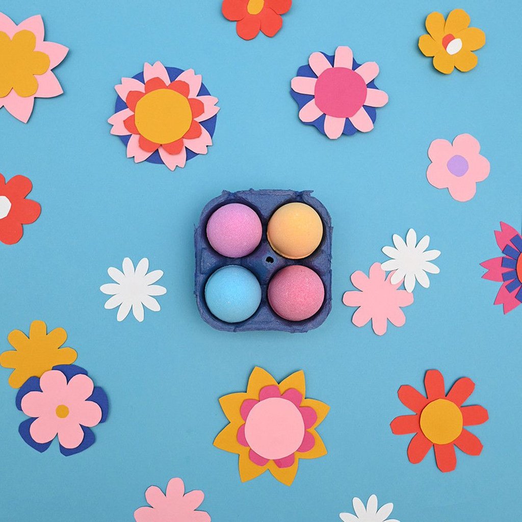 Pack 4 Huevos bombas de baño NAILMATIC