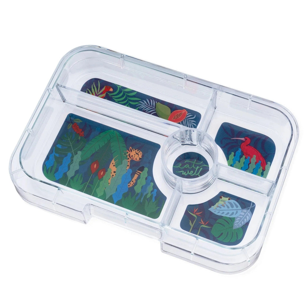 Fiambrera Yumbox Tapas 5C - Capri Pink - Jungla Pastel YUMBOX