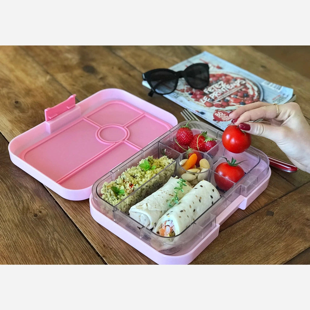 Fiambrera Yumbox Tapas 5C - Capri Pink - Jungla Pastel YUMBOX
