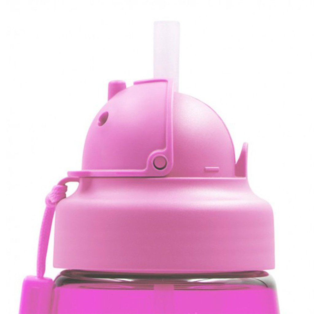 Botella Tritan con tapón Oby Rosa 450ml LAKEN