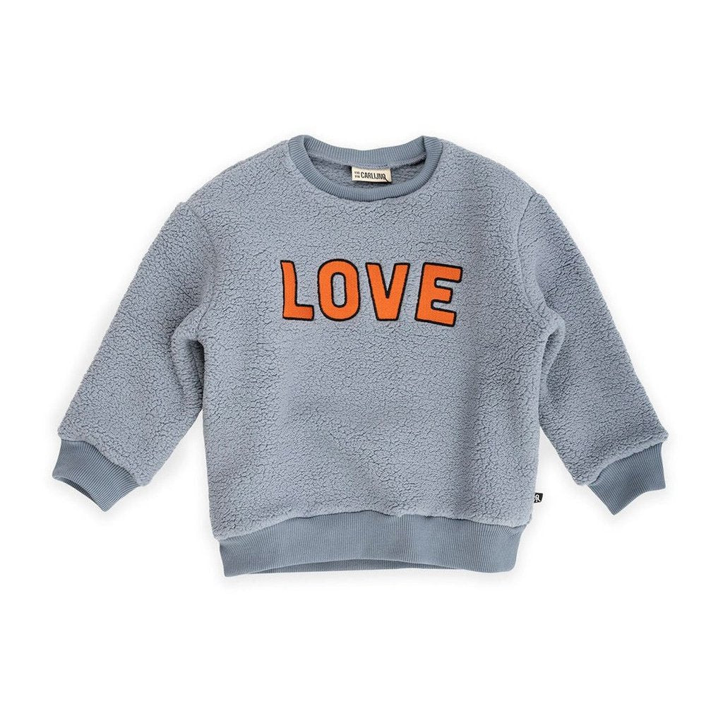 Sudadera Love gris CARLIJNQ