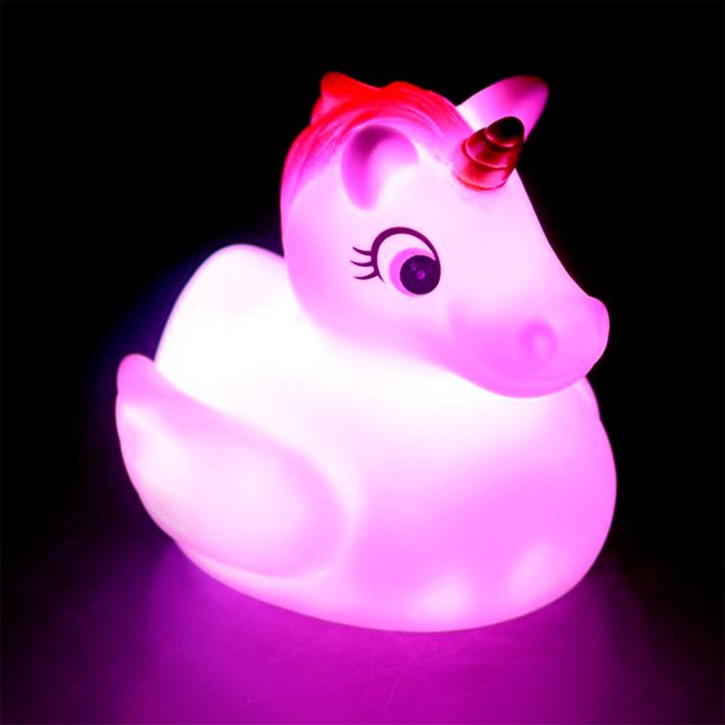 Unicornio luminoso para el baño