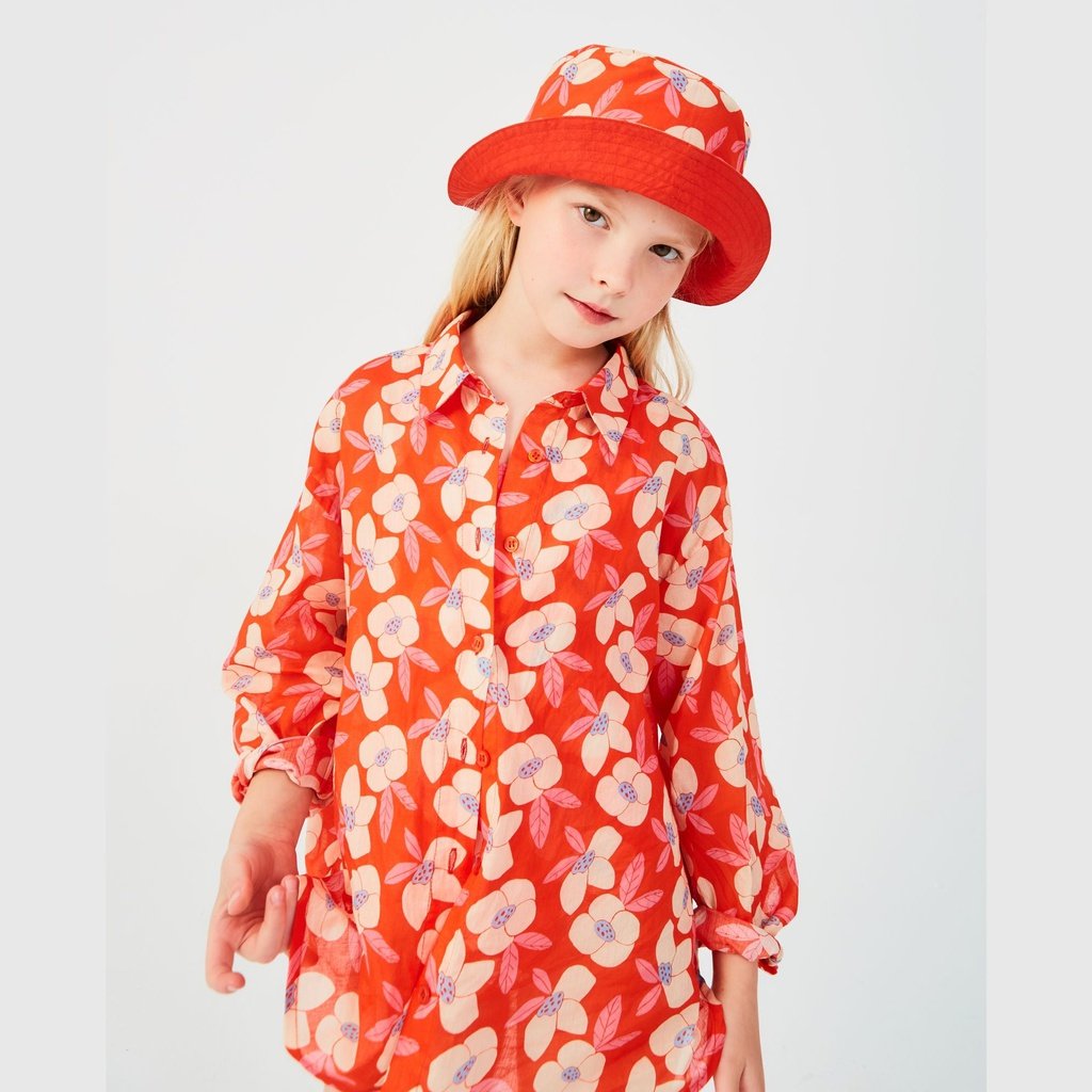 Gorro rojo Flores COMPAÑÍA FANTÁSTICA